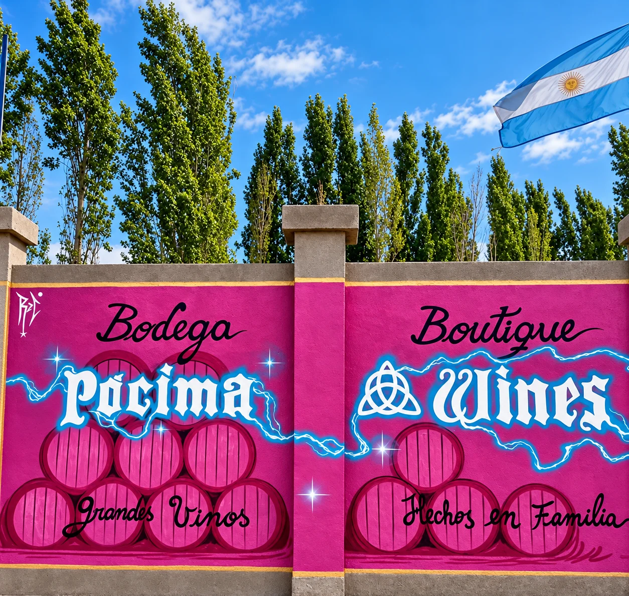 Mural de Pócima Wines